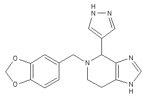 5-piperonyl-4-(1H-pyrazol-4-yl)-1,4,6,7-tetrahydroimidazo[4,5-c]pyridine