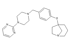 5-[4-[[4-(2-pyrimidyl)piperazino]methyl]phenoxy]-1-azabicyclo[3.2.1]octane
