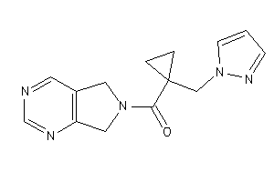 5,7-dihydropyrrolo[3,4-d]pyrimidin-6-yl-[1-(pyrazol-1-ylmethyl)cyclopropyl]methanone