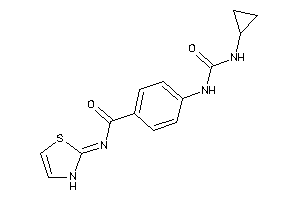 4-(cyclopropylcarbamoylamino)-N-(4-thiazolin-2-ylidene)benzamide