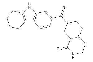 2-(6,7,8,9-tetrahydro-5H-carbazole-2-carbonyl)-3,4,6,7,8,9a-hexahydro-1H-pyrazino[1,2-a]pyrazin-9-one