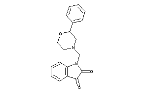 1-[(2-phenylmorpholino)methyl]isatin