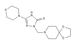 2-(1,4-dioxa-8-azaspiro[4.5]decan-8-ylmethyl)-5-morpholino-4H-1,2,4-triazole-3-thione