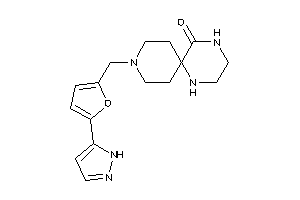9-[[5-(1H-pyrazol-5-yl)-2-furyl]methyl]-1,4,9-triazaspiro[5.5]undecan-5-one
