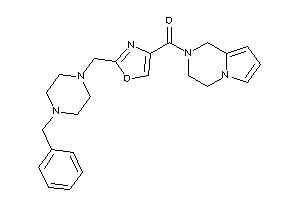 [2-[(4-benzylpiperazino)methyl]oxazol-4-yl]-(3,4-dihydro-1H-pyrrolo[1,2-a]pyrazin-2-yl)methanone