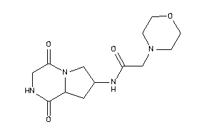 Image of N-(1,4-diketo-2,3,6,7,8,8a-hexahydropyrrolo[1,2-a]pyrazin-7-yl)-2-morpholino-acetamide