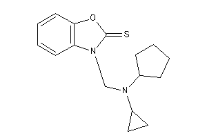 3-[[cyclopentyl(cyclopropyl)amino]methyl]-1,3-benzoxazole-2-thione