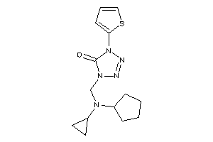 1-[[cyclopentyl(cyclopropyl)amino]methyl]-4-(2-thienyl)tetrazol-5-one