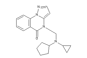 4-[[cyclopentyl(cyclopropyl)amino]methyl]pyrazolo[1,5-a]quinazolin-5-one
