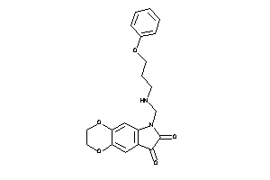 6-[(3-phenoxypropylamino)methyl]-2,3-dihydro-[1,4]dioxino[2,3-f]indole-7,8-quinone