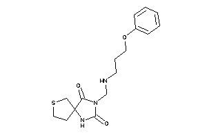 Image of 3-[(3-phenoxypropylamino)methyl]-7-thia-1,3-diazaspiro[4.4]nonane-2,4-quinone