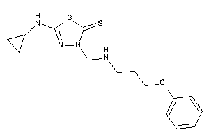 5-(cyclopropylamino)-3-[(3-phenoxypropylamino)methyl]-1,3,4-thiadiazole-2-thione