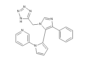 3-[2-[5-phenyl-3-(1H-tetrazol-5-ylmethyl)imidazol-4-yl]pyrrol-1-yl]pyridine