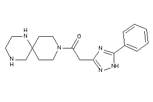 2-(5-phenyl-1H-1,2,4-triazol-3-yl)-1-(3,7,10-triazaspiro[5.5]undecan-3-yl)ethanone