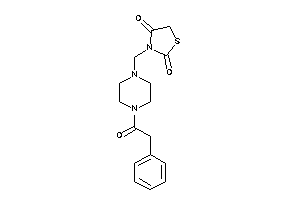 3-[[4-(2-phenylacetyl)piperazino]methyl]thiazolidine-2,4-quinone