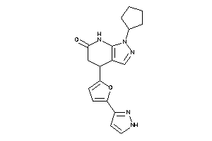 1-cyclopentyl-4-[5-(1H-pyrazol-3-yl)-2-furyl]-5,7-dihydro-4H-pyrazolo[3,4-b]pyridin-6-one