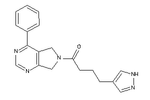 1-(4-phenyl-5,7-dihydropyrrolo[3,4-d]pyrimidin-6-yl)-4-(1H-pyrazol-4-yl)butan-1-one