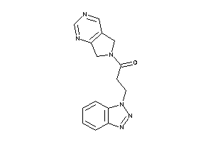 3-(benzotriazol-1-yl)-1-(5,7-dihydropyrrolo[3,4-d]pyrimidin-6-yl)propan-1-one