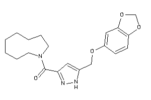 Azonan-1-yl-[5-(1,3-benzodioxol-5-yloxymethyl)-1H-pyrazol-3-yl]methanone