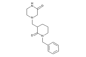 4-[(1-benzyl-2-keto-3-piperidyl)methyl]piperazin-2-one