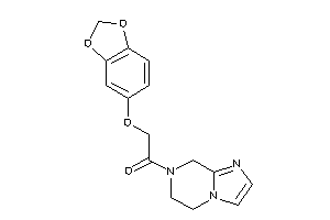 2-(1,3-benzodioxol-5-yloxy)-1-(6,8-dihydro-5H-imidazo[1,2-a]pyrazin-7-yl)ethanone