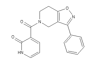 Image of 3-(3-phenyl-6,7-dihydro-4H-isoxazolo[4,5-c]pyridine-5-carbonyl)-2-pyridone