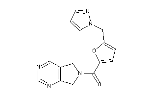 5,7-dihydropyrrolo[3,4-d]pyrimidin-6-yl-[5-(pyrazol-1-ylmethyl)-2-furyl]methanone