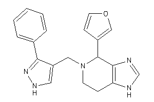 4-(3-furyl)-5-[(3-phenyl-1H-pyrazol-4-yl)methyl]-1,4,6,7-tetrahydroimidazo[4,5-c]pyridine