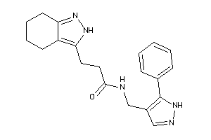 Image of N-[(5-phenyl-1H-pyrazol-4-yl)methyl]-3-(4,5,6,7-tetrahydro-2H-indazol-3-yl)propionamide