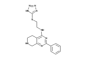 (2-phenyl-5,6,7,8-tetrahydropyrido[3,4-d]pyrimidin-4-yl)-[2-(1H-tetrazol-5-ylthio)ethyl]amine