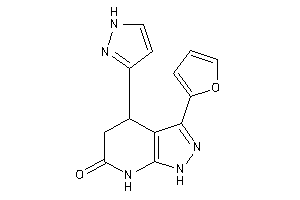 3-(2-furyl)-4-(1H-pyrazol-3-yl)-1,4,5,7-tetrahydropyrazolo[3,4-b]pyridin-6-one
