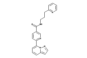 6-pyrazolo[1,5-a]pyridin-7-yl-N-[3-(2-pyridyl)propyl]nicotinamide