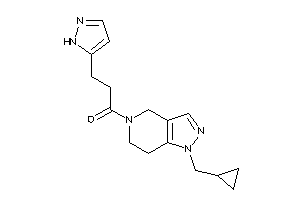 1-[1-(cyclopropylmethyl)-6,7-dihydro-4H-pyrazolo[4,3-c]pyridin-5-yl]-3-(1H-pyrazol-5-yl)propan-1-one