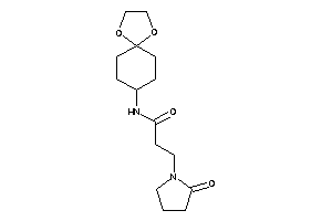N-(1,4-dioxaspiro[4.5]decan-8-yl)-3-(2-ketopyrrolidino)propionamide