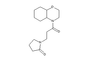 1-[3-(2,3,4a,5,6,7,8,8a-octahydrobenzo[b][1,4]oxazin-4-yl)-3-keto-propyl]-2-pyrrolidone