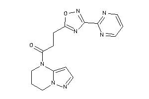 1-(6,7-dihydro-5H-pyrazolo[1,5-a]pyrimidin-4-yl)-3-[3-(2-pyrimidyl)-1,2,4-oxadiazol-5-yl]propan-1-one