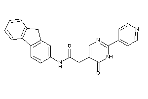 N-(9H-fluoren-2-yl)-2-[6-keto-2-(4-pyridyl)-1H-pyrimidin-5-yl]acetamide