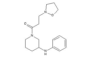 1-(3-anilinopiperidino)-3-isoxazolidin-2-yl-propan-1-one