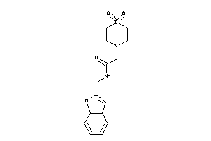 N-(benzofuran-2-ylmethyl)-2-(1,1-diketo-1,4-thiazinan-4-yl)acetamide