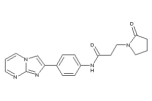 N-(4-imidazo[1,2-a]pyrimidin-2-ylphenyl)-3-(2-ketopyrrolidino)propionamide