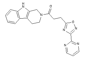 3-[3-(2-pyrimidyl)-1,2,4-oxadiazol-5-yl]-1-(1,3,4,9-tetrahydro-$b-carbolin-2-yl)propan-1-one