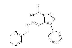 Image of 8-phenyl-2-(2-pyridylmethylthio)-3H-pyrazolo[1,5-a][1,3,5]triazin-4-one