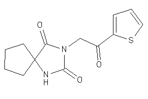 Image of 3-[2-keto-2-(2-thienyl)ethyl]-1,3-diazaspiro[4.4]nonane-2,4-quinone
