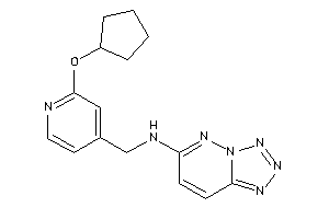 [2-(cyclopentoxy)-4-pyridyl]methyl-(tetrazolo[5,1-f]pyridazin-6-yl)amine