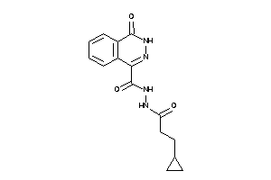 N'-(3-cyclopropylpropanoyl)-4-keto-3H-phthalazine-1-carbohydrazide