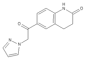 6-(2-pyrazol-1-ylacetyl)-3,4-dihydrocarbostyril