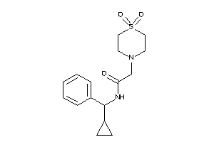 N-[cyclopropyl(phenyl)methyl]-2-(1,1-diketo-1,4-thiazinan-4-yl)acetamide