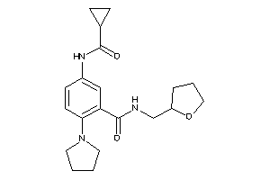Image of 5-(cyclopropanecarbonylamino)-2-pyrrolidino-N-(tetrahydrofurfuryl)benzamide