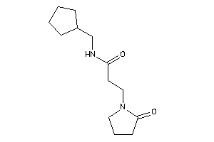 N-(cyclopentylmethyl)-3-(2-ketopyrrolidino)propionamide