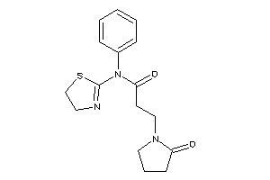 3-(2-ketopyrrolidino)-N-phenyl-N-(2-thiazolin-2-yl)propionamide